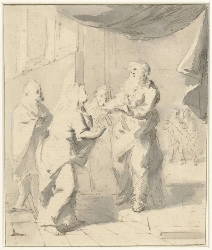 De opdracht in de tempel Wall Art by anonymous - High-Resolution Digital Print