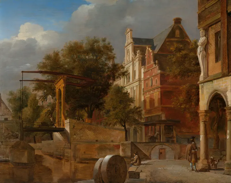 De ophaalbrug Wall Art by Adriaen van de Velde - High-Resolution Digital Print