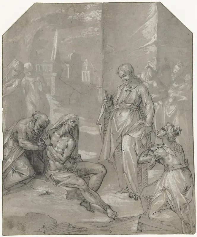 De opwekking van Lazarus Wall Art by anonymous - High-Resolution Digital Print