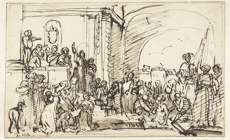 De opwekking van Lazarus Wall Art by Jacob de Wet (II) - High-Resolution Digital Print