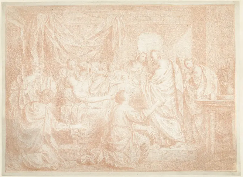 De opwekking van Tabitha Wall Art by Louis Fabritius Dubourg - High-Resolution Digital Print