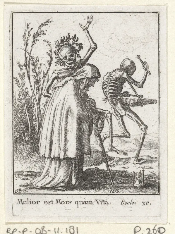 De oude vrouw en de Dood Wall Art by Unknown - High-Resolution Digital Print