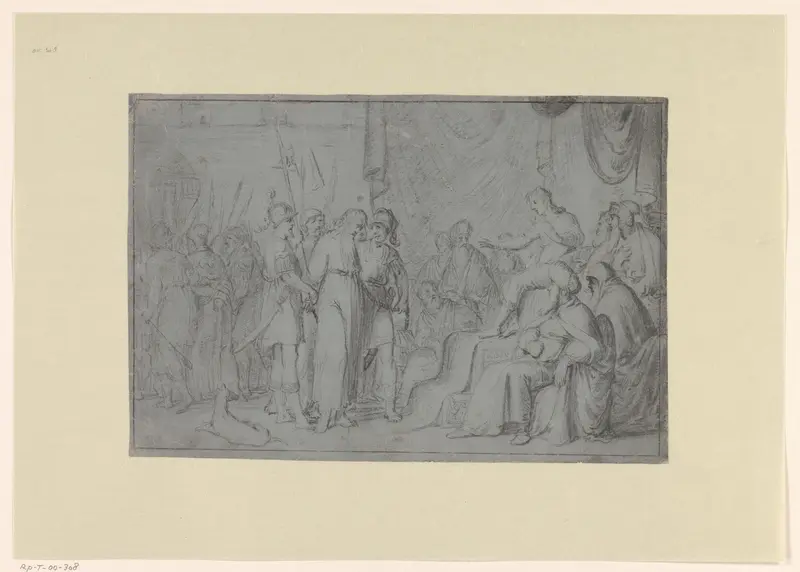 De ouderlingen om beurten voor Daniël geleid Wall Art by anonymous - High-Resolution Digital Print