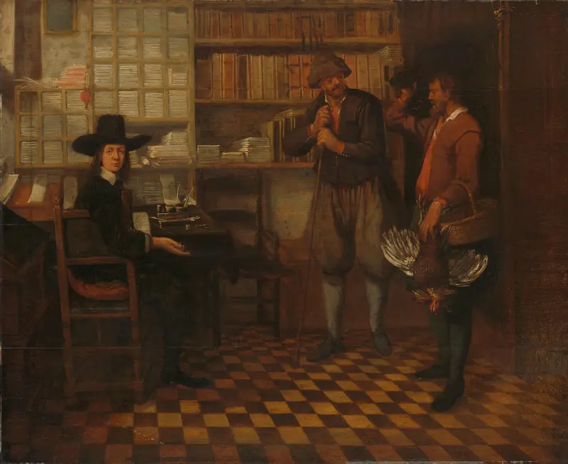 De pachtbetaling Wall Art by Unknown - High-Resolution Digital Print