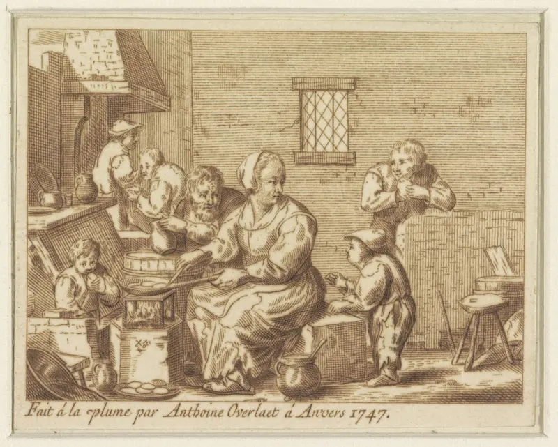 De Pannekoekenbakster Wall Art by Antoon Overlaet - High-Resolution Digital Print
