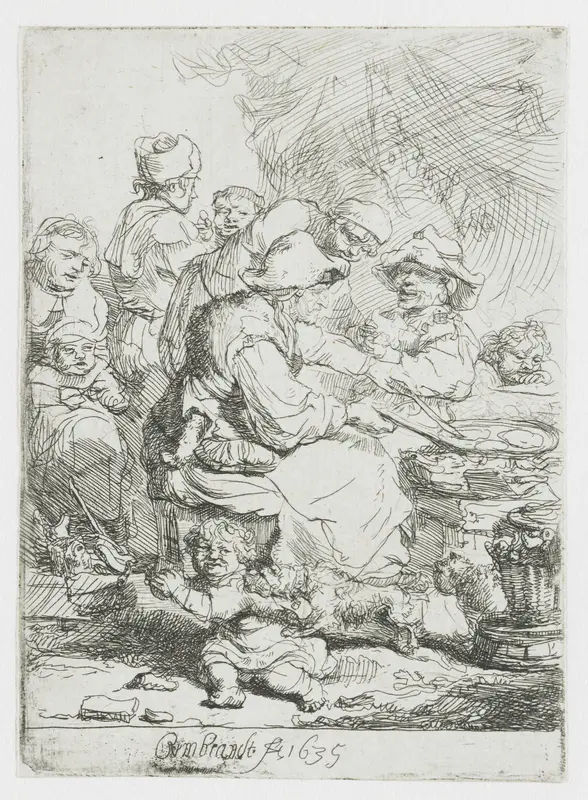 De pannenkoekenbakster Wall Art by Unknown - High-Resolution Digital Print