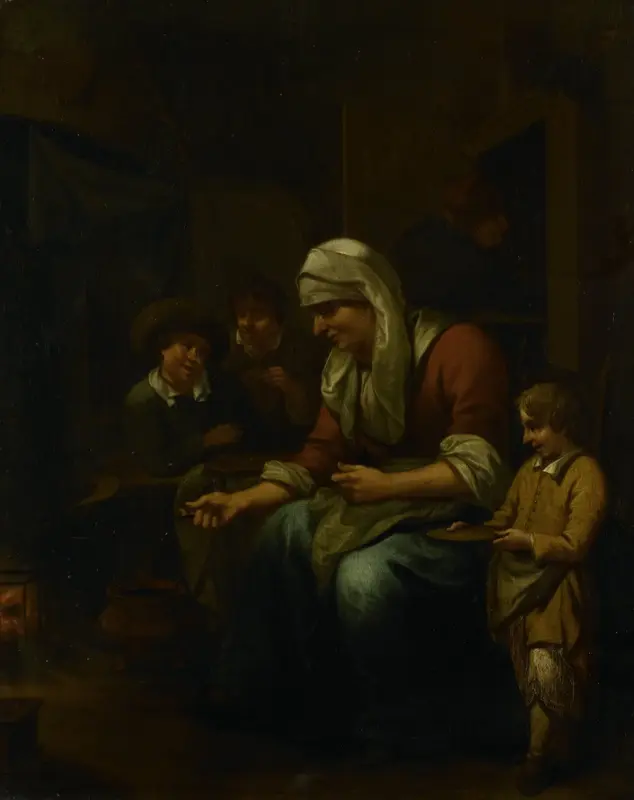 De pannenkoekenbakster Wall Art by Bernardus van Schijndel - High-Resolution Digital Print