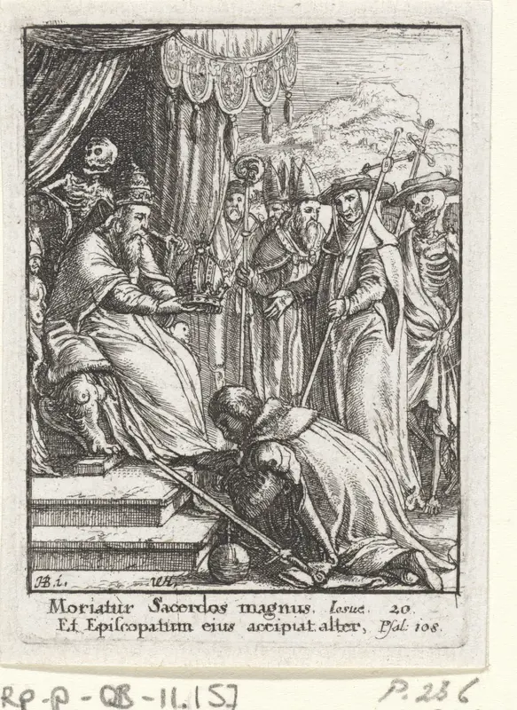 De paus en de Dood Wall Art by Unknown - High-Resolution Digital Print