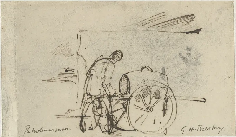 De Petroleumman Wall Art by George Hendrik Breitner - High-Resolution Digital Print