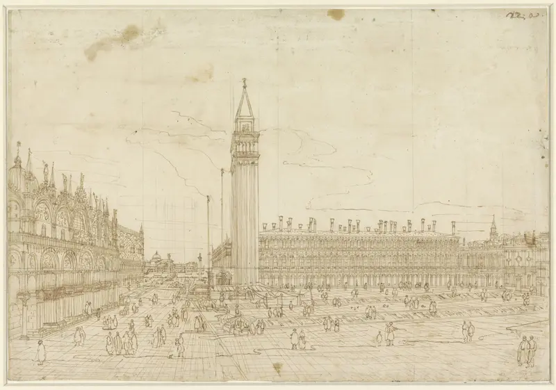 De Piazza San Marco, in de richting van de Piazetta gezien Wall Art by Bernardo Bellotto - High-Resolution Digital Print