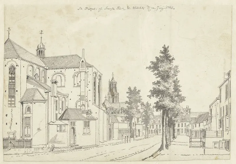 De Pieterskerk te Utrecht Wall Art by Jan de Beijer - High-Resolution Digital Print
