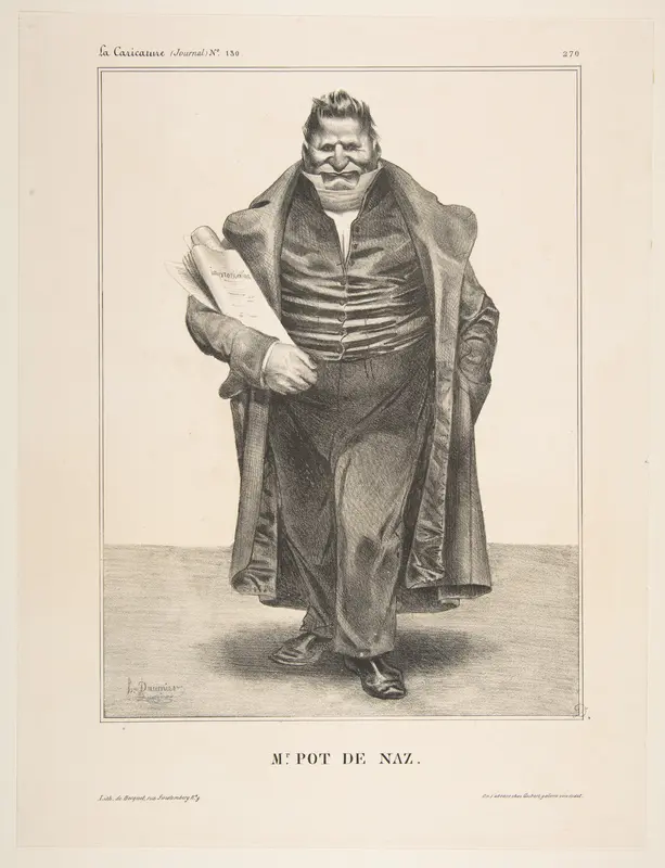 De Podenas, published in "La Caricature" Wall Art by Honoré Daumier - High-Resolution Digital Print