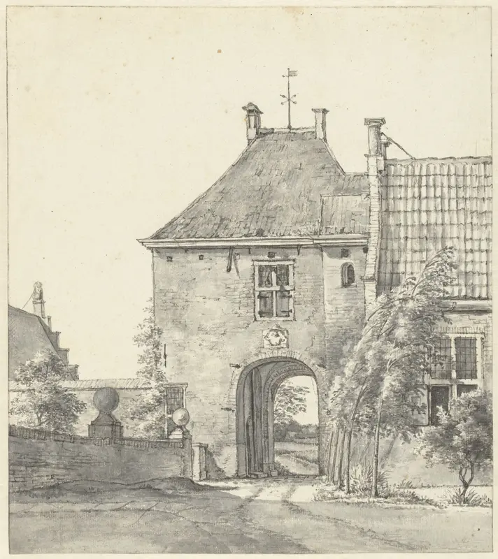 De poort van het kasteel Heemstede Wall Art by Gerrit Lamberts - High-Resolution Digital Print