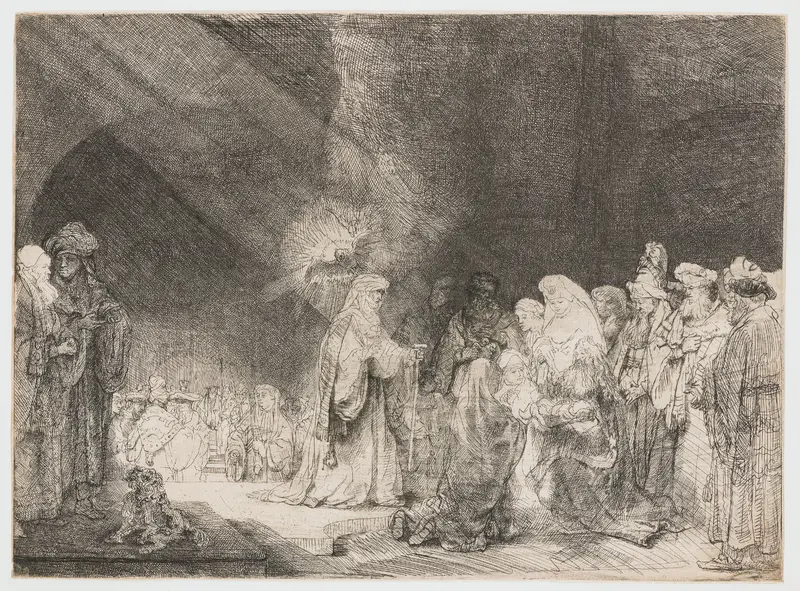 De presentatie in de tempel Wall Art by Rembrandt van Rijn - High-Resolution Digital Print