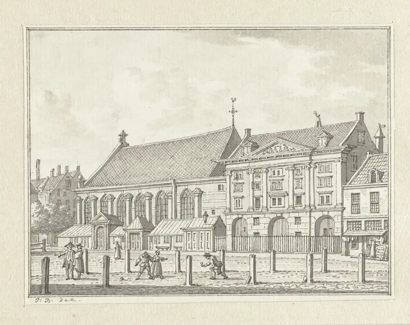 De Prinsekerk en Boterhal te Rotterdam Wall Art by Jan Bulthuis - High-Resolution Digital Print