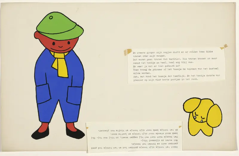 De prinses en het hondje [p. 15] Wall Art by Dick Bruna - High-Resolution Digital Print