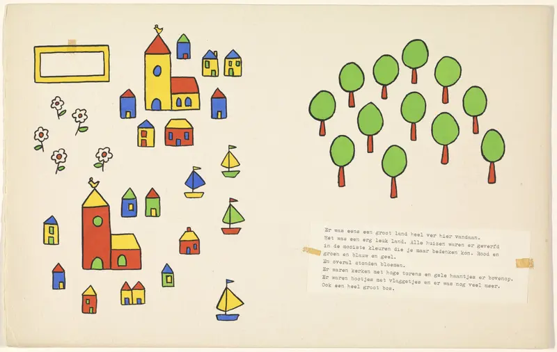 De prinses en het hondje [p. 2] Wall Art by Dick Bruna - High-Resolution Digital Print
