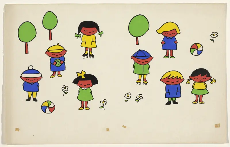 De prinses en het hondje [p. 9] Wall Art by Dick Bruna - High-Resolution Digital Print