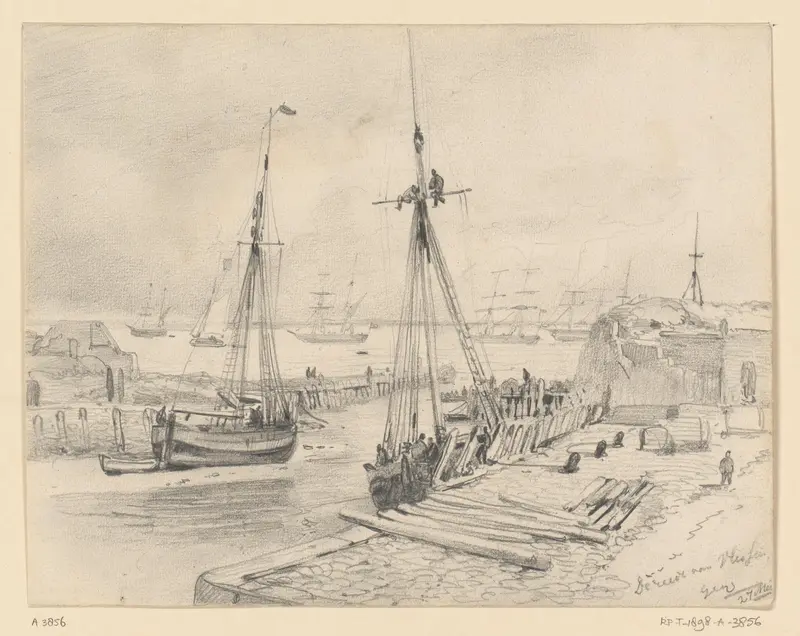 De rede van Vlissingen Wall Art by Willem Anthonie van Deventer - High-Resolution Digital Print