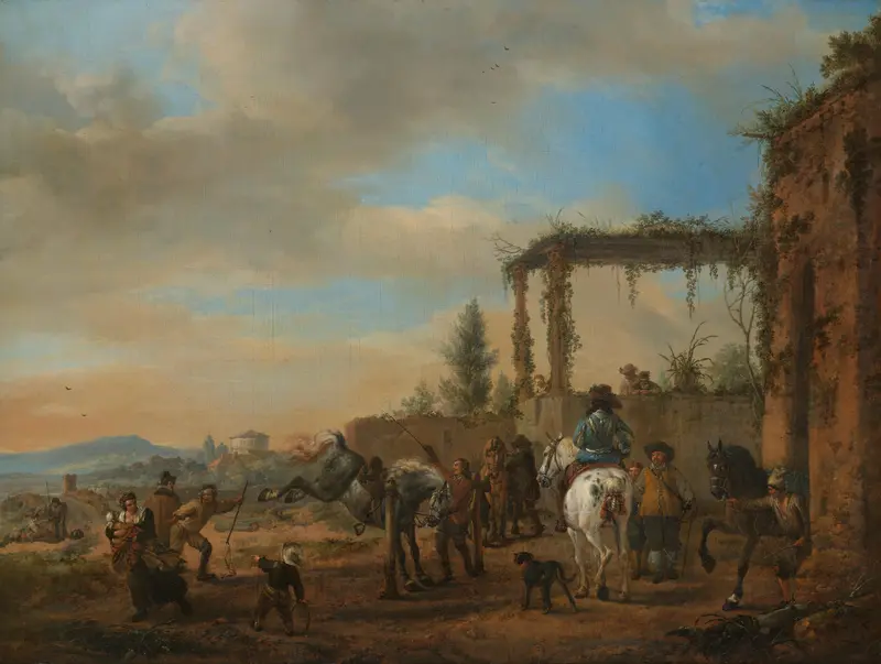 De rijschool Wall Art by Unknown - High-Resolution Digital Print