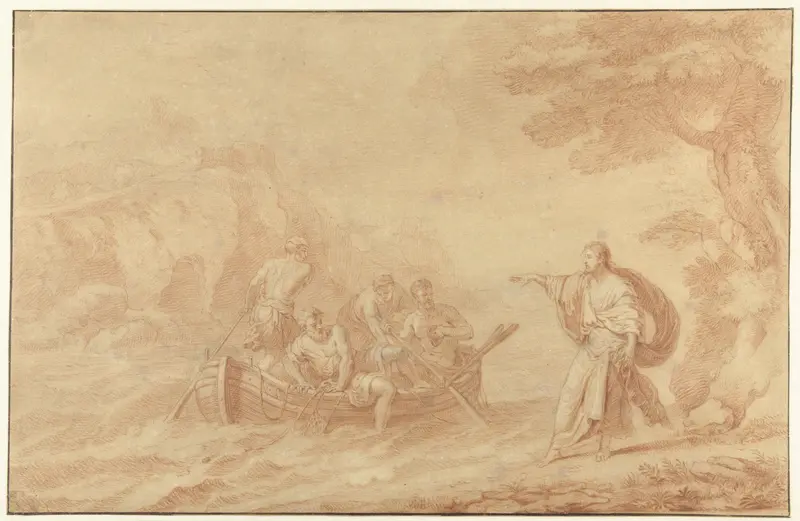 De roeping van Simon Petrus en Andreas Wall Art by Herman Coets - High-Resolution Digital Print