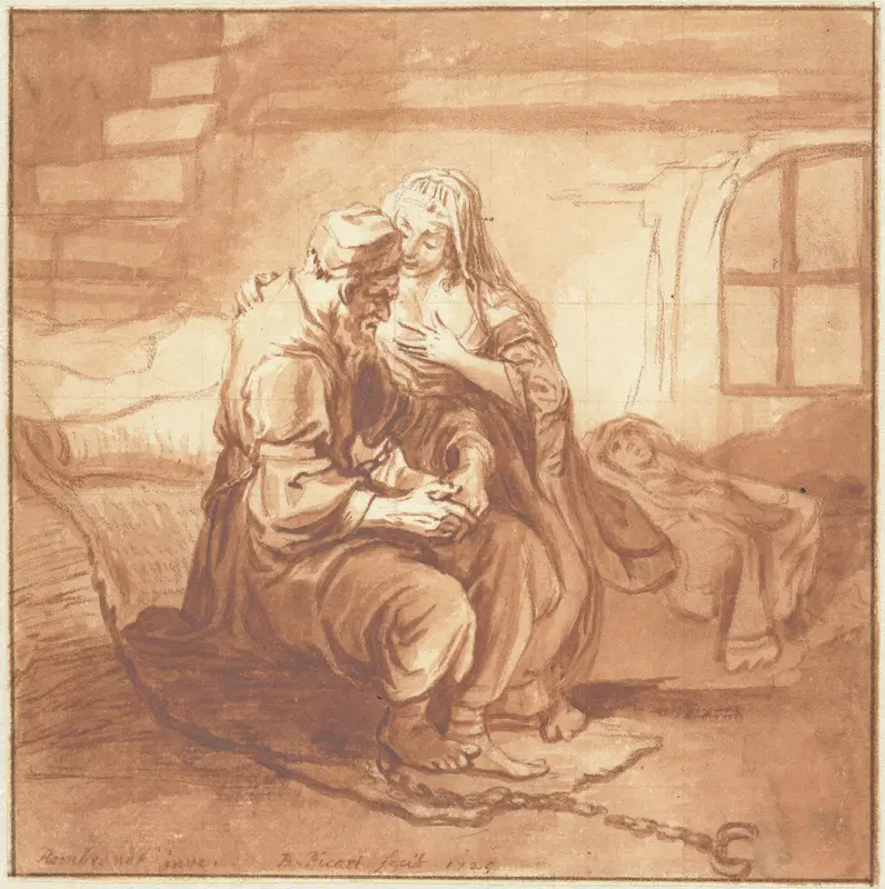 De Romeinse kinderliefde Wall Art by Bernard Picart - High-Resolution Digital Print
