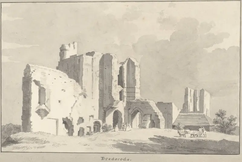 De ruïne van Brederode Wall Art by Cornelis Pronk - High-Resolution Digital Print