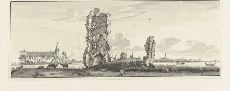 De ruïne van Huis te Kleef Wall Art by Jan de Beijer - High-Resolution Digital Print