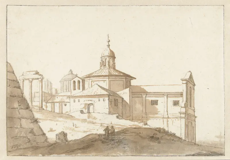 De S. Maria Liberatrice aan het Forum Romanum te Rome Wall Art by Thomas Wijck - High-Resolution Digital Print