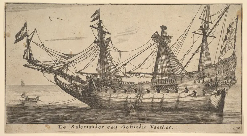De Salemander een Oostindis Vaerder Wall Art by Reinier Nooms, called Zeeman - High-Resolution Digital Print