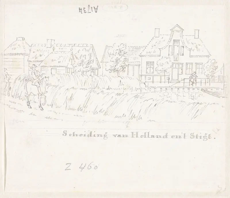 De scheiding tussen Holland en 't Sticht Wall Art by Cornelis Pronk - High-Resolution Digital Print