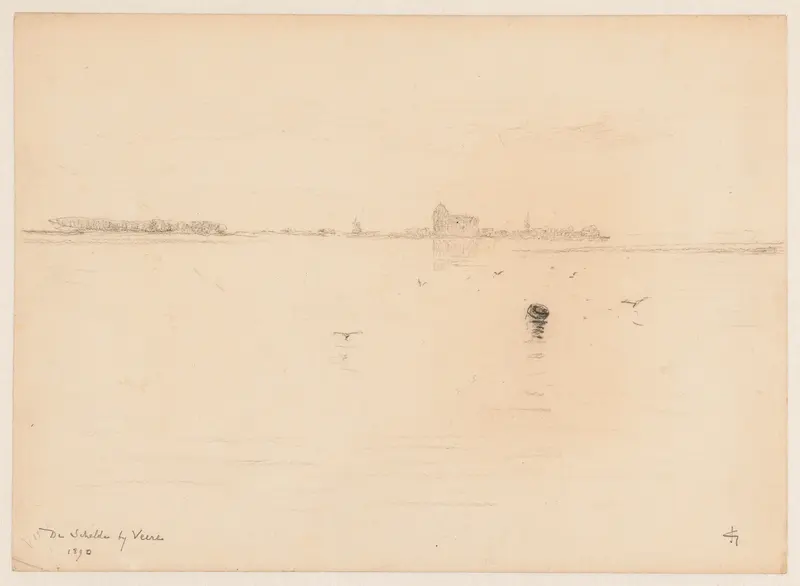 De Schelde bij Veere Wall Art by Carel Nicolaas Storm van 's-Gravesande - High-Resolution Digital Print