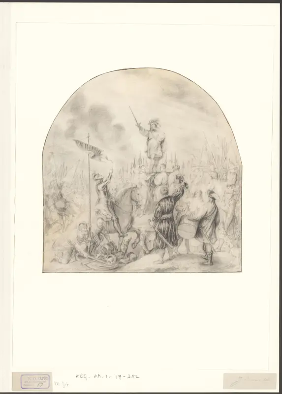 De schildheffing van Brinno Wall Art by anonymous - High-Resolution Digital Print