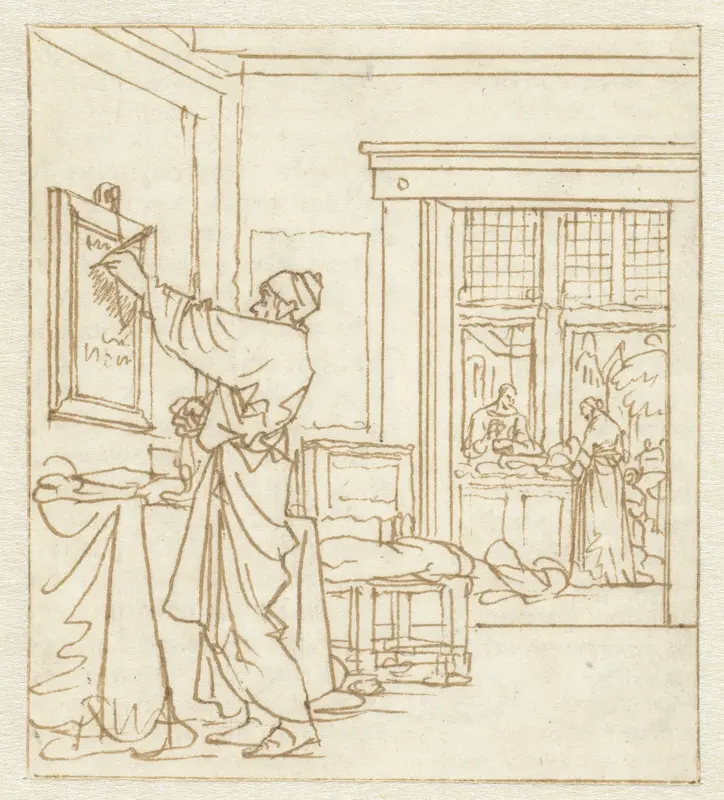 De schrijflei Wall Art by Jan Luyken - High-Resolution Digital Print