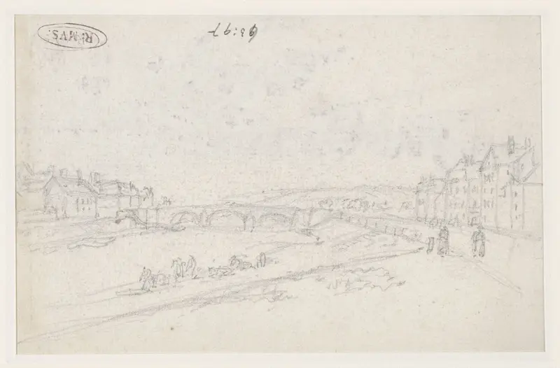De Seine buiten de stad Wall Art by Georges Michel - High-Resolution Digital Print