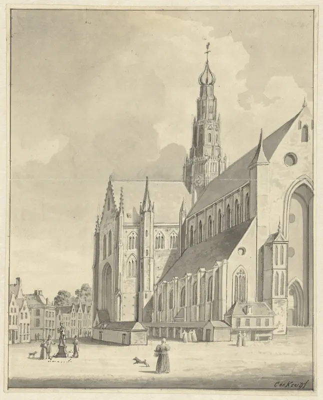 De Sint-Bavo te Haarlem Wall Art by Cornelis de Kruyff - High-Resolution Digital Print