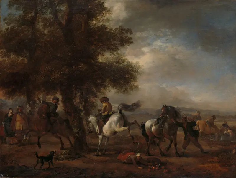 De slaande schimmel Wall Art by Unknown - High-Resolution Digital Print