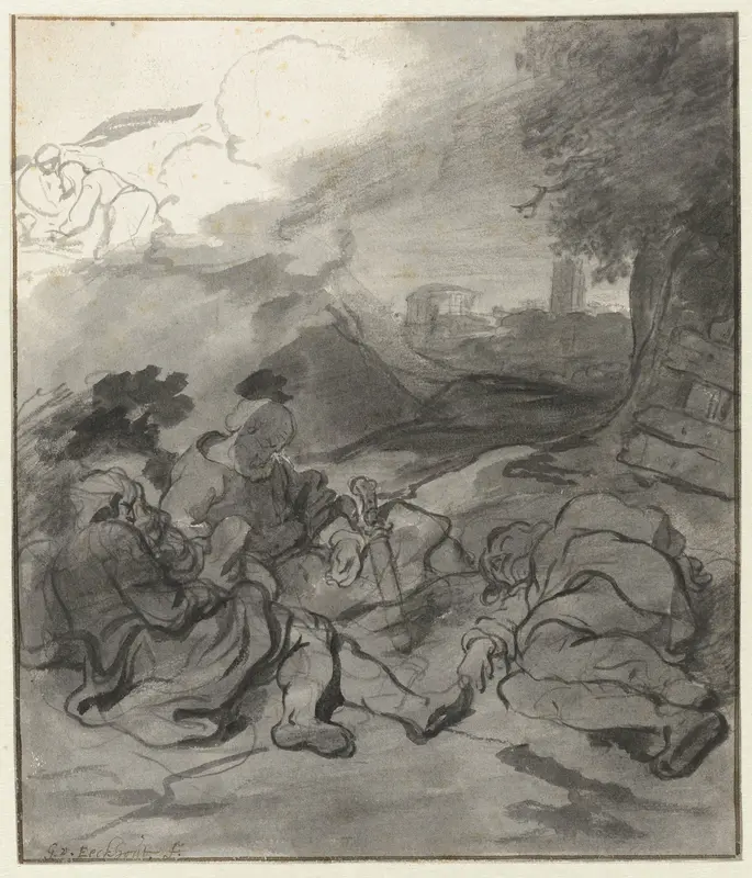 De slapende discipelen Wall Art by Unknown - High-Resolution Digital Print
