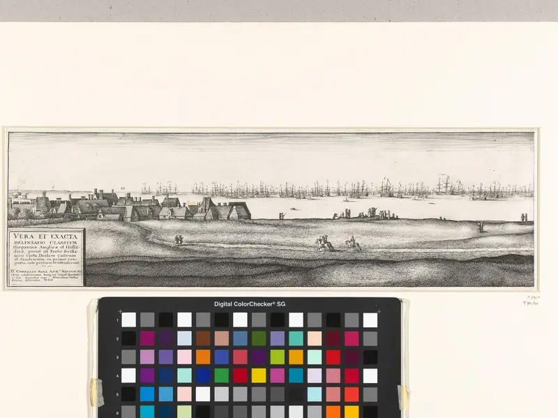 De Spaanse, Engelse en Hollandse vloten voor Deal (linkerhelft), 1639 Wall Art by Unknown - High-Resolution Digital Print