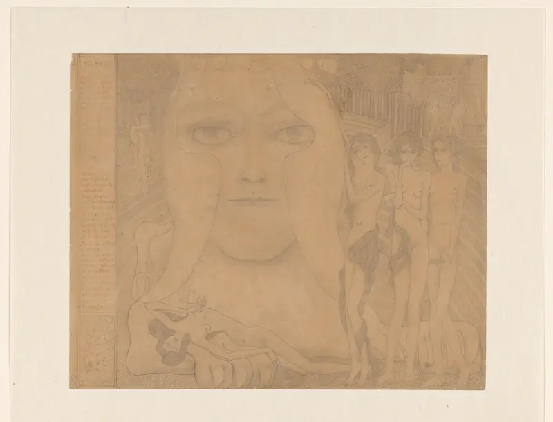 De Sphinx Wall Art by Jan Toorop - High-Resolution Digital Print