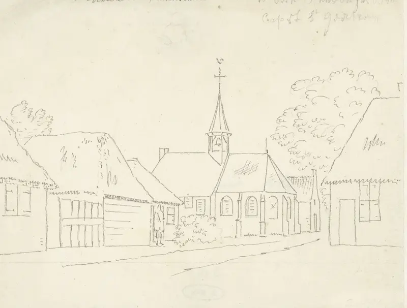 De St. Geertruida-kapel in Prinsenbeek Wall Art by Cornelis Pronk - High-Resolution Digital Print
