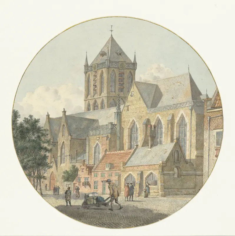 De St.-Jacobskerk te Utrecht Wall Art by Johannes Huibert Prins - High-Resolution Digital Print