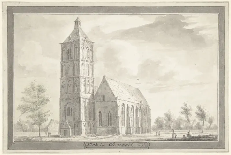 De St. Plechelmuskerk te Oldenzaal Wall Art by Hendrik Spilman - High-Resolution Digital Print