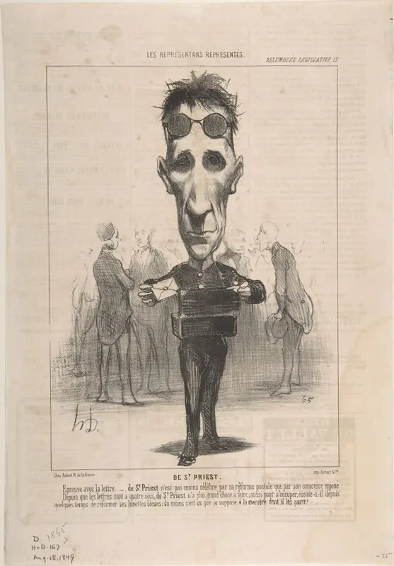 De St. Priest Wall Art by Honoré Daumier - High-Resolution Digital Print