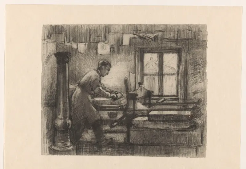 De steendrukker Wall Art by Anthon Gerhard Alexander van Rappard - High-Resolution Digital Print