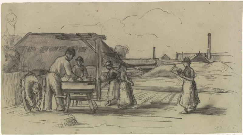 De steenfabriek Wall Art by Anthon Gerhard Alexander van Rappard - High-Resolution Digital Print