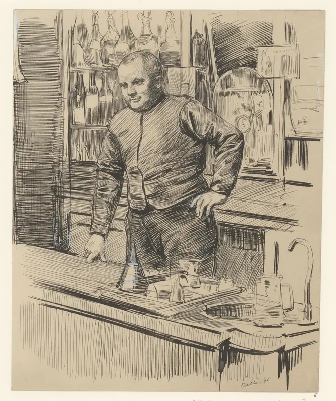 De tapper uit de Duivenbeurs Wall Art by Unknown - High-Resolution Digital Print