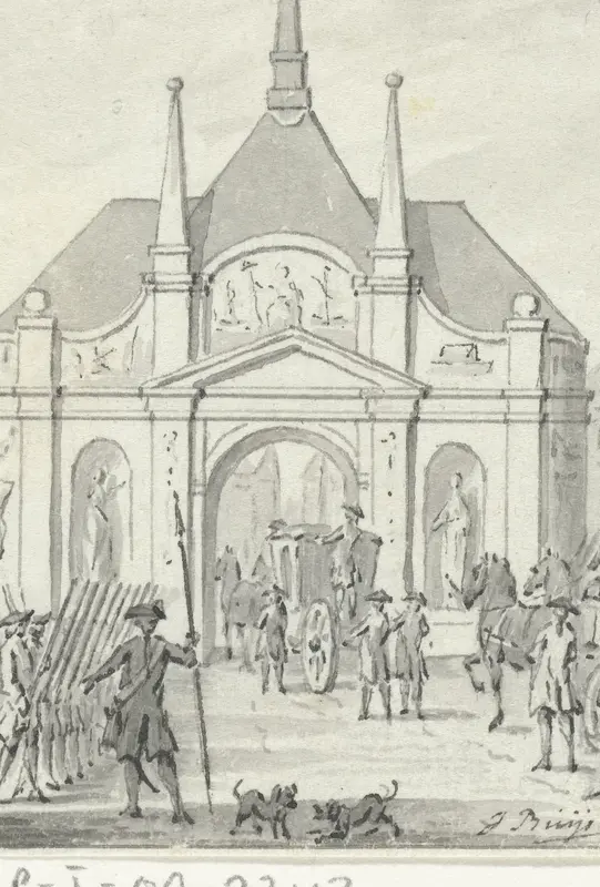 De tempel te Vlissingen, opgericht ter gelegenheid van het tweede eeuwfeest van de bevrijding, 6 april 1772 Wall Art by Unknown - High-Resolution Digital Print