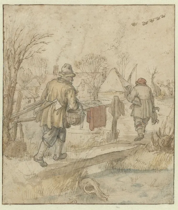 De thuiskomst van de eendenjagers Wall Art by Hendrick Avercamp - High-Resolution Digital Print