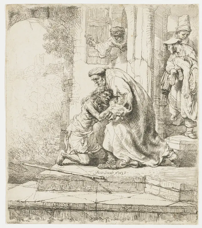 De thuiskomst van de verloren zoon Wall Art by Unknown - High-Resolution Digital Print